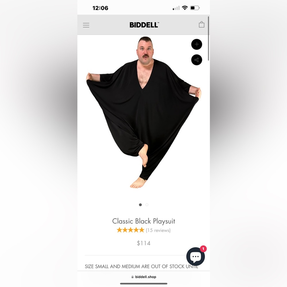 Classic Black Biddell Playsuit